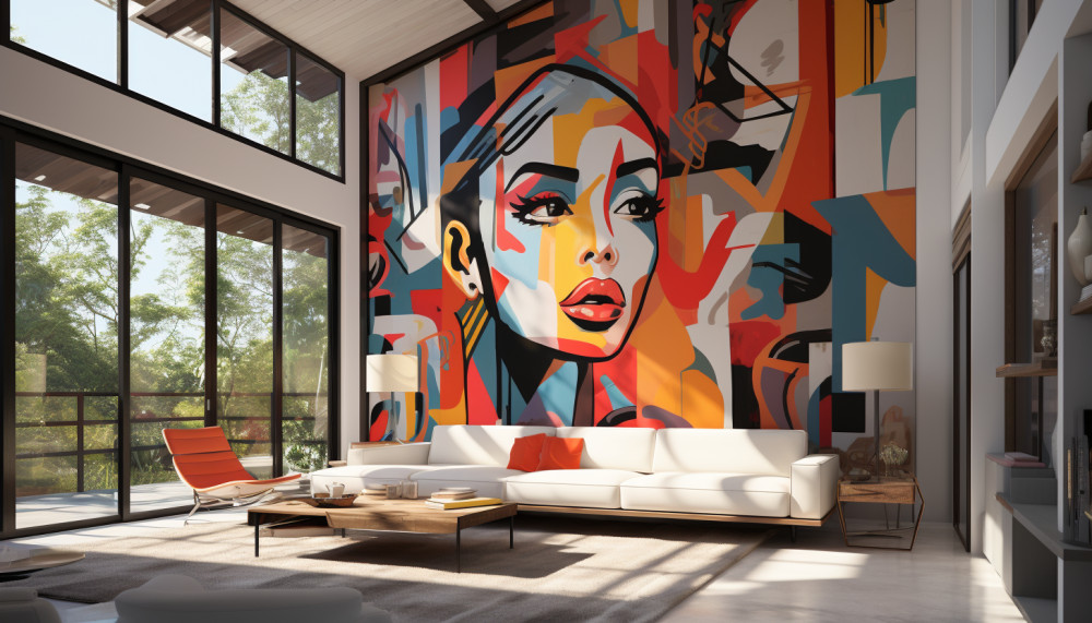 Murales moderni, l'arte entra in casa